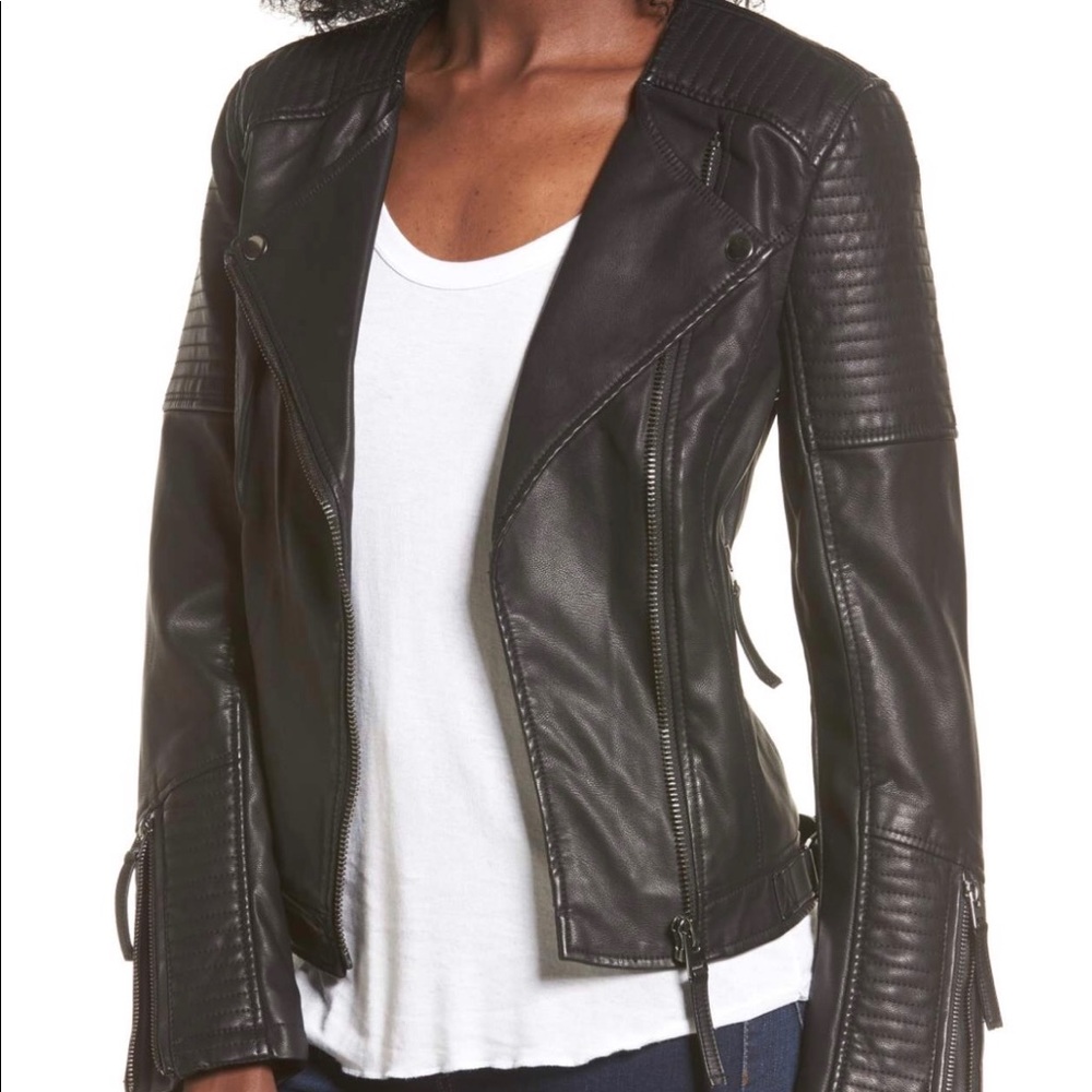 Topshop Luna faux leather jacket